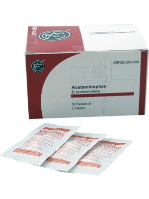 Acetaminophen, Pkg/2, Box of 50