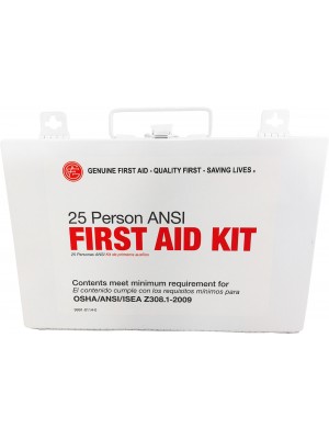 25 Person ANSI 2009 Bulk Metal First Aid Kit 