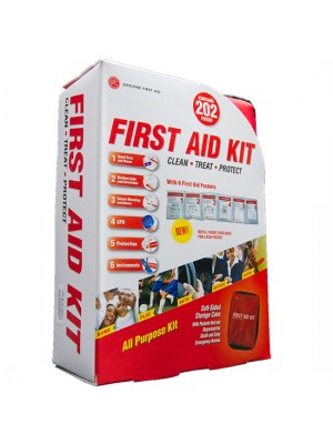 202 Piece Soft Sided First Aid Kit
