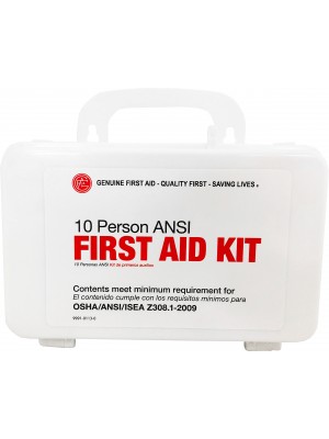 10 Person 2009 ANSI Plastic First Aid Kit