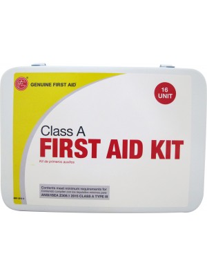 Class A ANSI 16 Unit Metal First Aid Kit