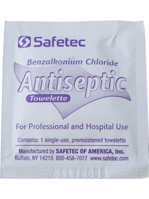 Antiseptic Towelette, 5/Bag