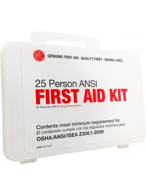 25 Person ANSI Plastic First Aid Kit