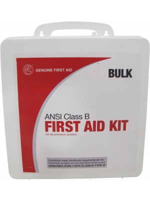 50 Person ANSI Class B Bulk Plastic First Aid Kit
