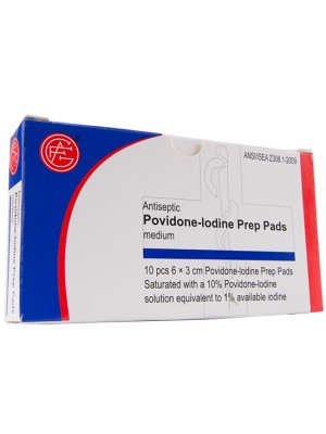 Povidone-Iodine Prep Pads, 50g Spunlace, 10 pieces/box