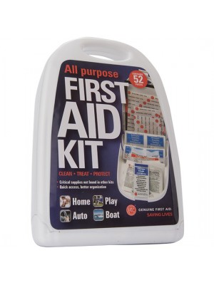 52 Piece Hard Sided All Purpose First Aid Kit